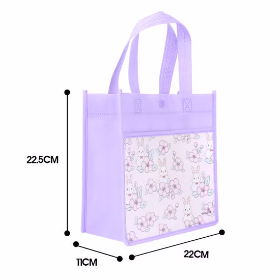 Saco de compras de laminação não tecido com alça macia RPET com logotipo personalizado